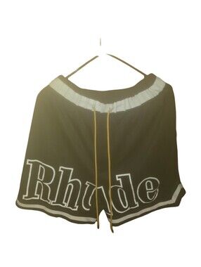 Rhude Black Shorts with White Trim